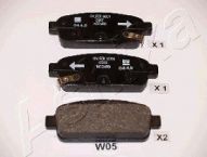 Накладки задни 51-0W-W05 ASHIKA