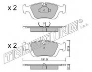 Накладки предни DBP211300 DURON Federal-Mogul